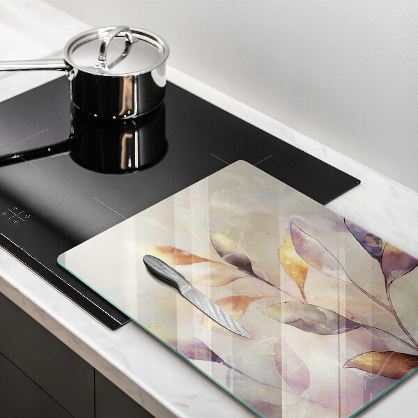 Worktop protector Painted boho leaves