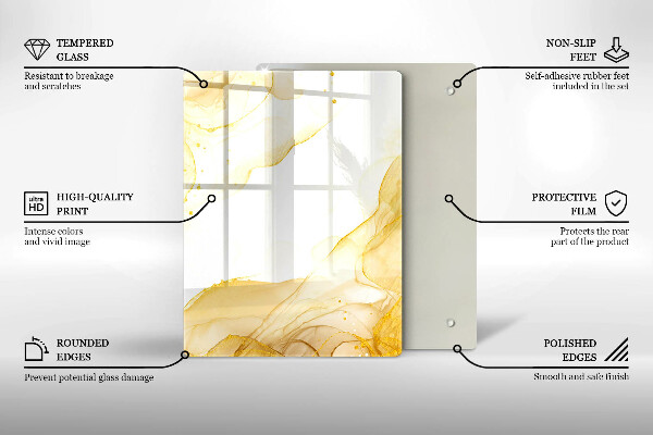 Worktop protector Boho pattern leaves