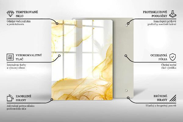 Worktop protector Boho pattern leaves