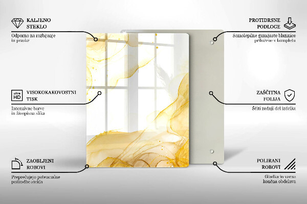 Worktop protector Boho pattern leaves