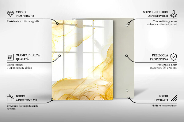 Worktop protector Boho pattern leaves