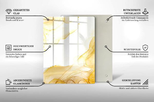 Worktop protector Boho pattern leaves