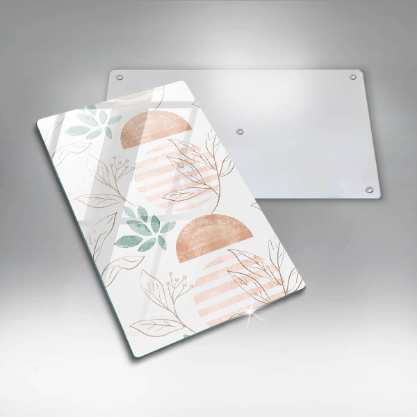 Worktop protector Boho pattern leaves