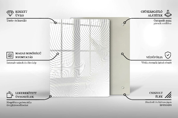 Chopping board Geometric abstraction
