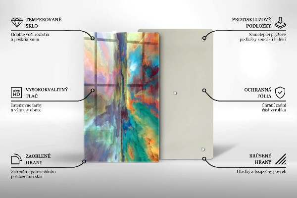 Chopping board Colorful sky