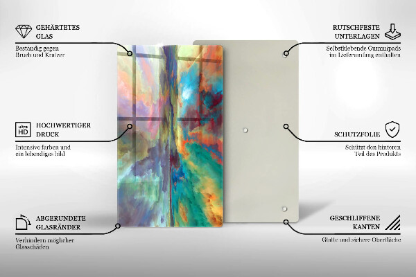 Chopping board Colorful sky