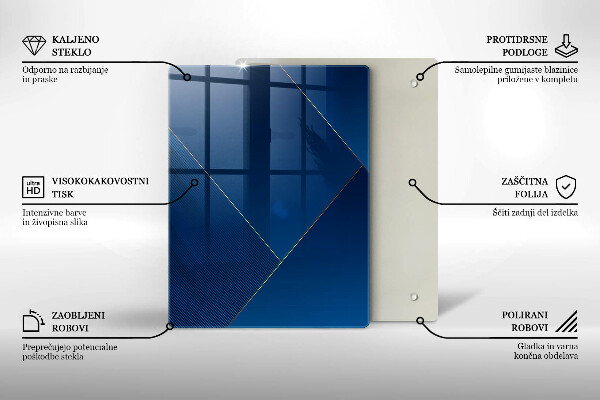 Kitchen chopping board Geometric elements