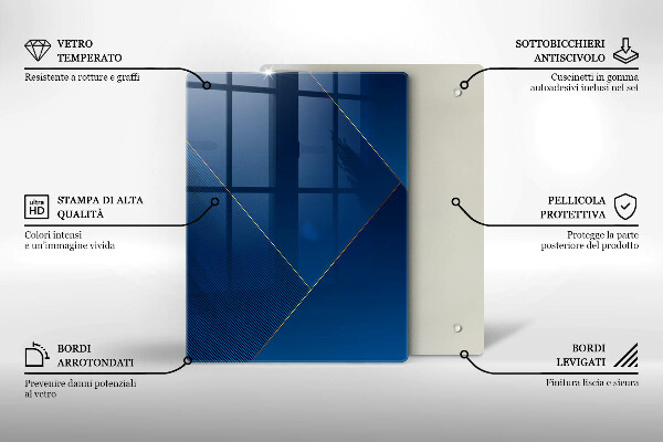 Kitchen chopping board Geometric elements