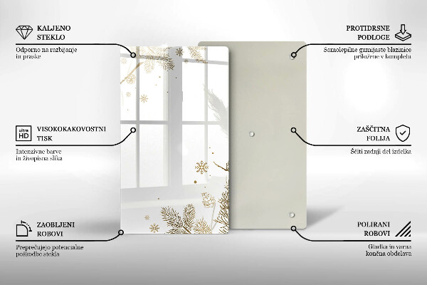 Kitchen chopping board Winter decorations