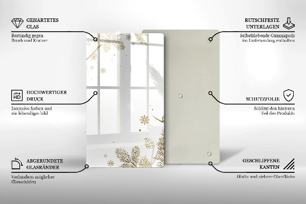 Kitchen chopping board Winter decorations