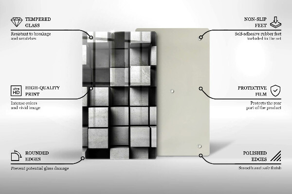 Chopping board 3D geometry background