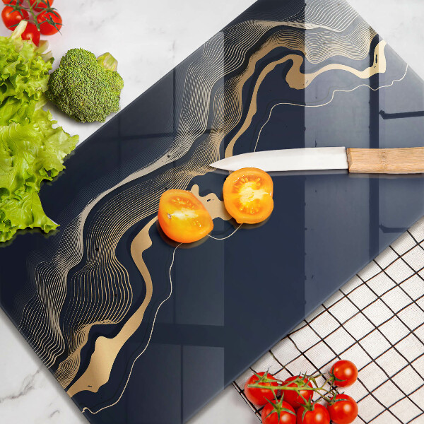 Worktop protector Abstraction golden lines