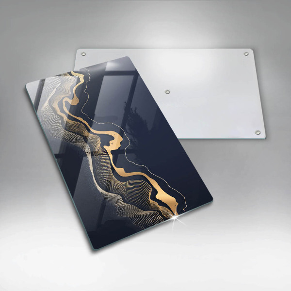 Worktop protector Abstraction golden lines
