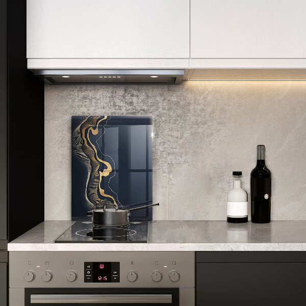 Worktop protector Abstraction golden lines