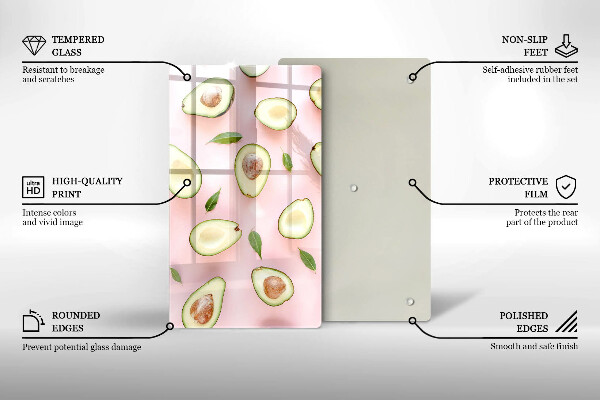 Worktop protector Avocado pattern