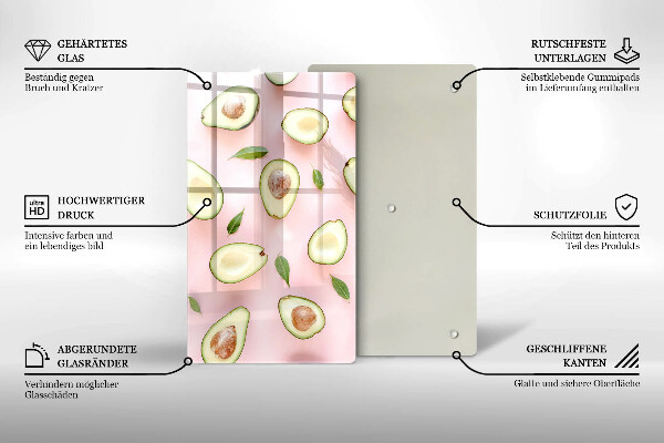 Worktop protector Avocado pattern