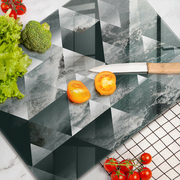 Worktop protector Triangles and water