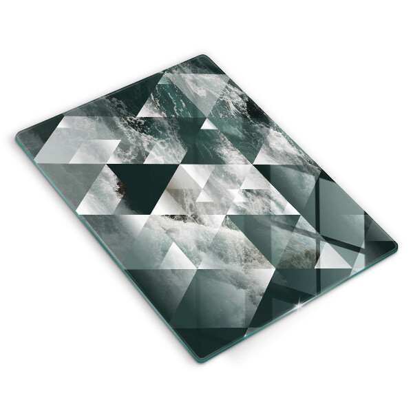 Worktop protector Triangles and water