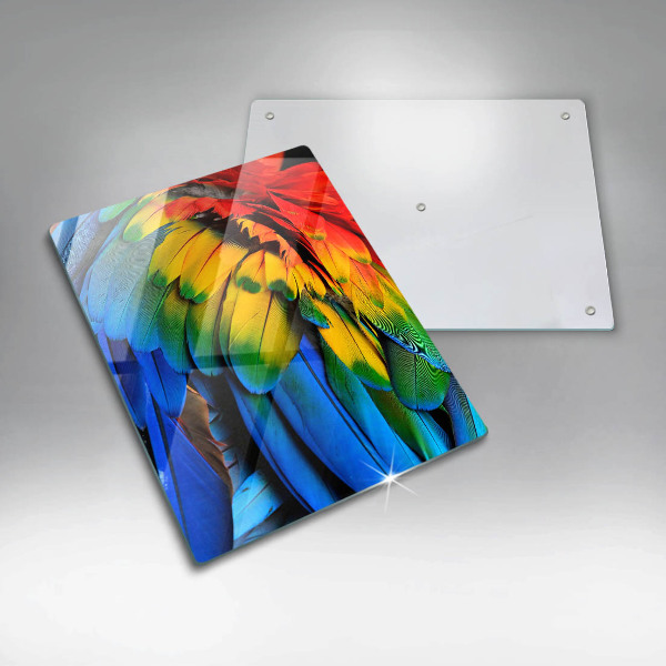 Worktop protector Colorful parrots