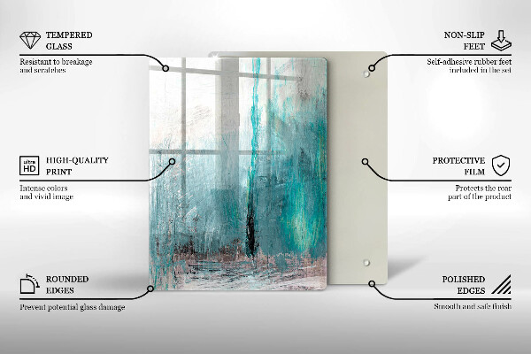 Worktop protector Colorful parrots