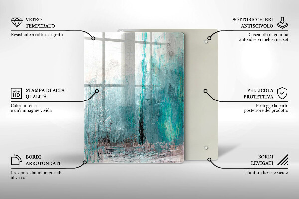 Worktop protector Colorful parrots