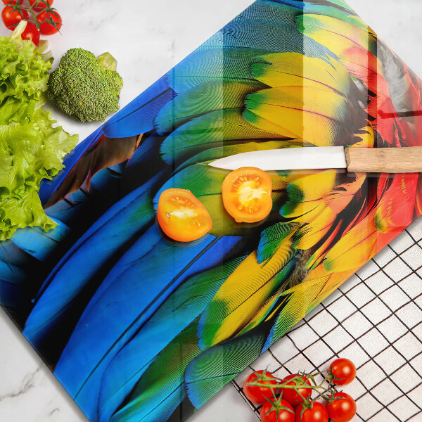 Worktop protector Colorful parrots
