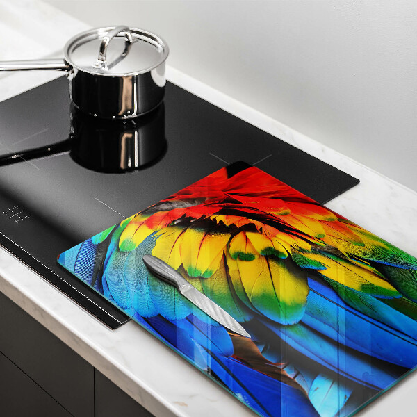 Worktop protector Colorful parrots