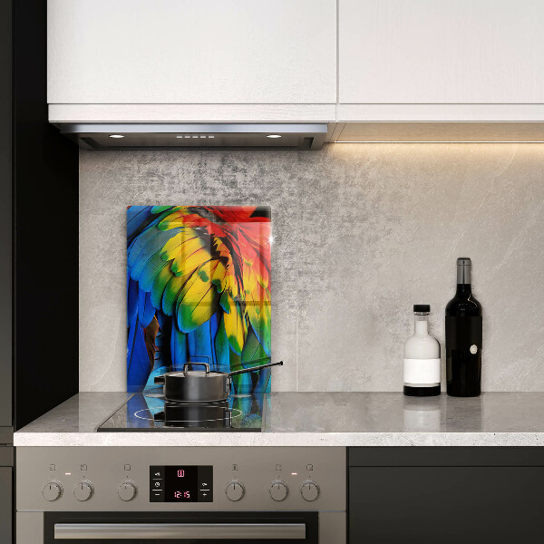 Worktop protector Colorful parrots