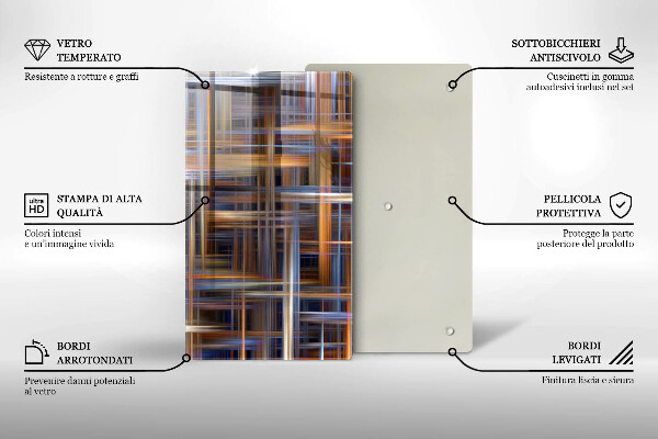 Worktop protector Abstract paint lines
