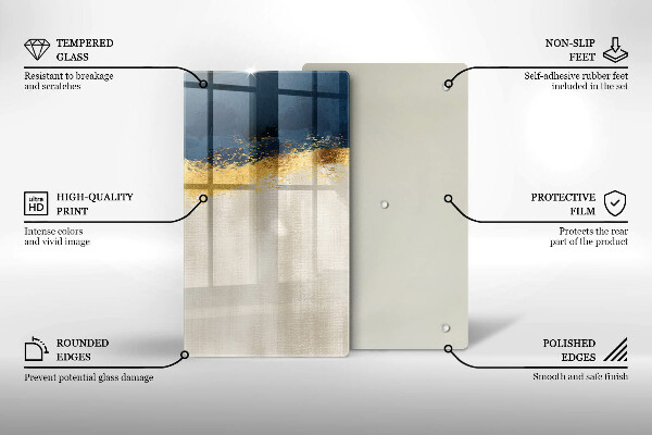 Worktop protector Abstraction gold