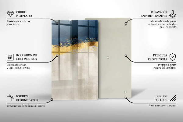 Worktop protector Abstraction gold