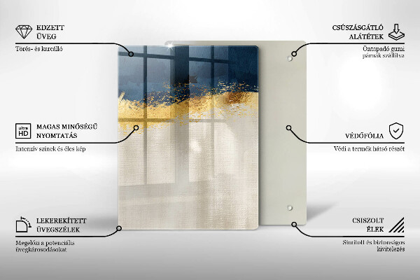 Worktop protector Abstraction gold