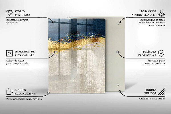 Worktop protector Abstraction gold