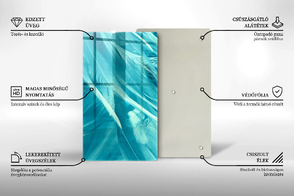 Worktop protector Delicate feathers