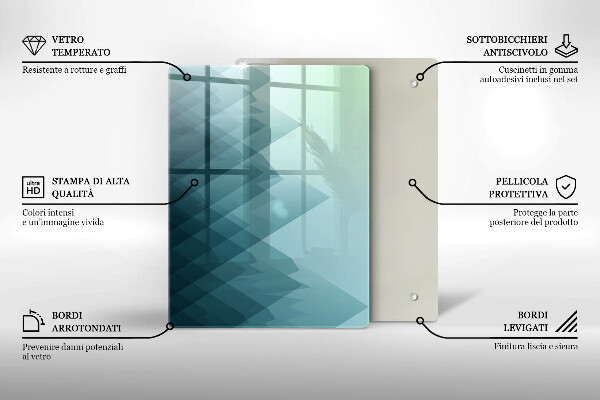 Worktop protector Delicate feathers