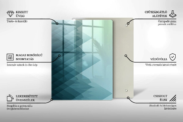 Worktop protector Delicate feathers