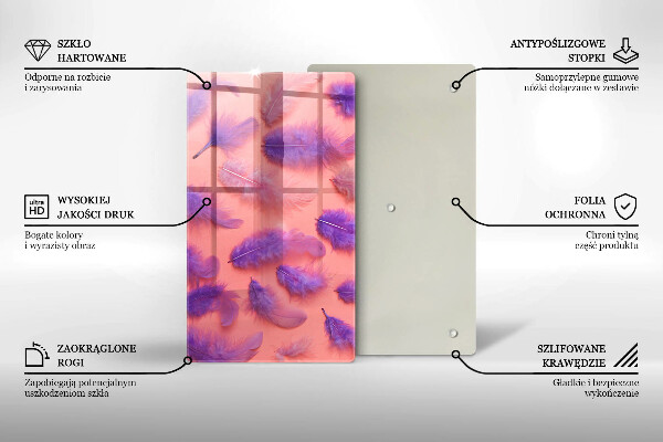 Chopping board Fluffy feathers