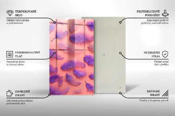 Chopping board Fluffy feathers