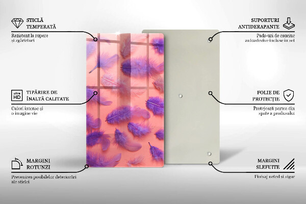 Chopping board Fluffy feathers