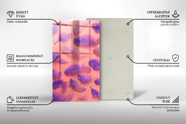 Chopping board Fluffy feathers