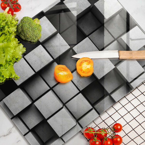 Worktop protector 3D square abstraction