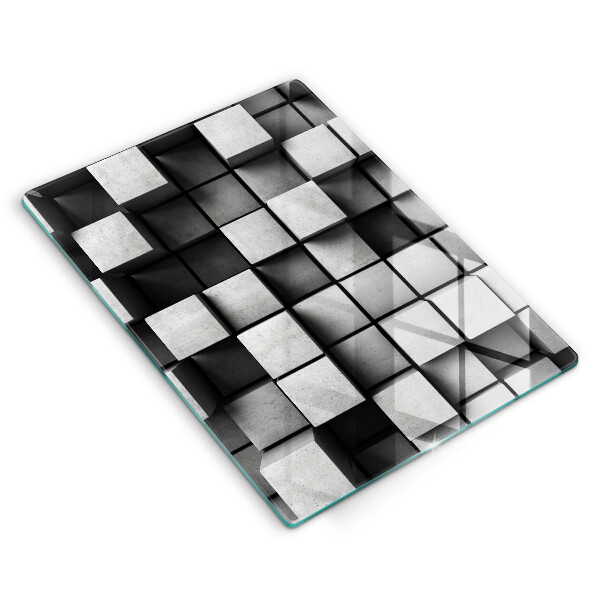 Worktop protector 3D square abstraction