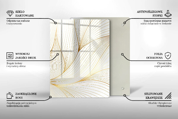 Worktop protector 3D square abstraction