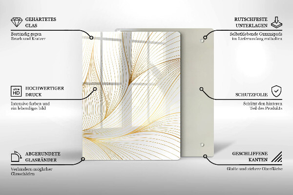 Worktop protector 3D square abstraction