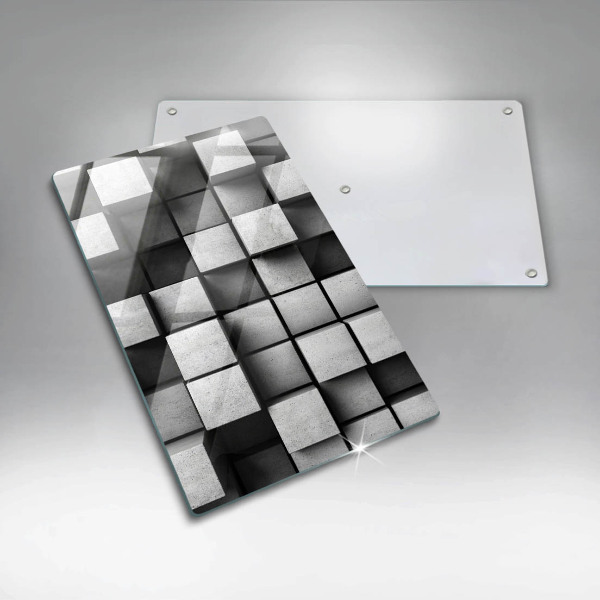 Worktop protector 3D square abstraction