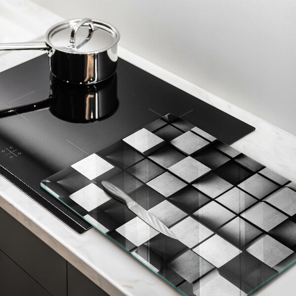 Worktop protector 3D square abstraction
