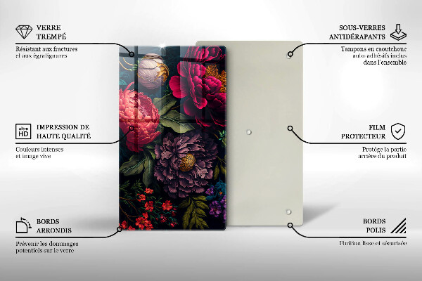 Chopping board Beautiful flowers