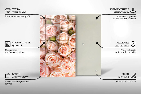 Worktop protector A delicate bouquet of roses