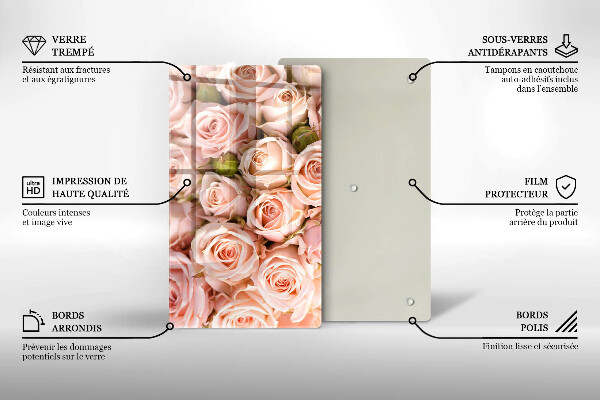 Worktop protector A delicate bouquet of roses