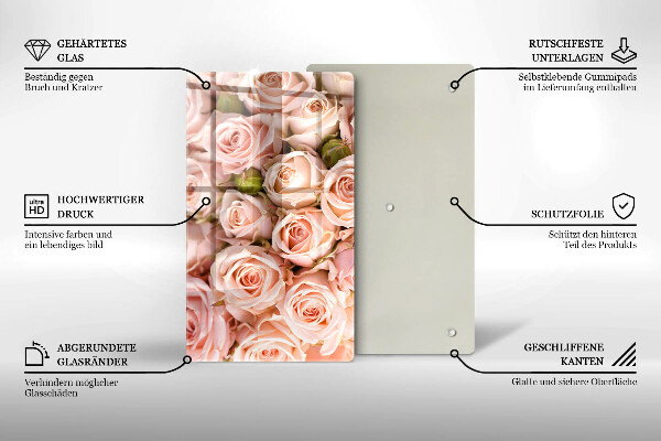 Worktop protector A delicate bouquet of roses